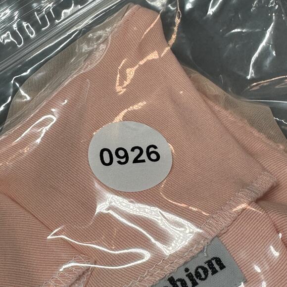 Vintage Blouse Women Medium Blush Pink Lace Ruffle Collar Pearl Button Victorian - Picture 11 of 11